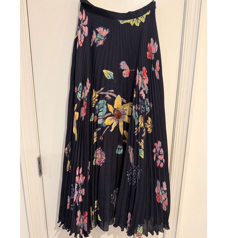 Gabriela Hearst Eames Floral Silk Skirt in Mia's Flowers NWOT IT38/US2
